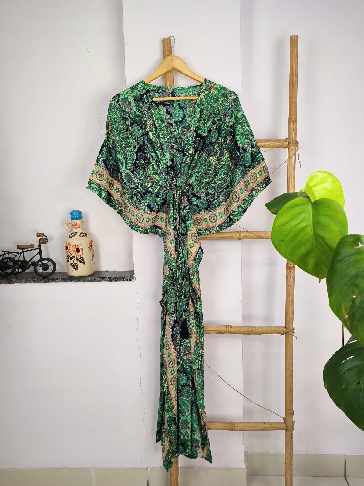 New Silk Blend Kaftan Ultimate Luxury Loungewear for Beach Nightwear Nighty Soft Light Flowy Gown Romantic Gift Her Anniversary | Hens Party