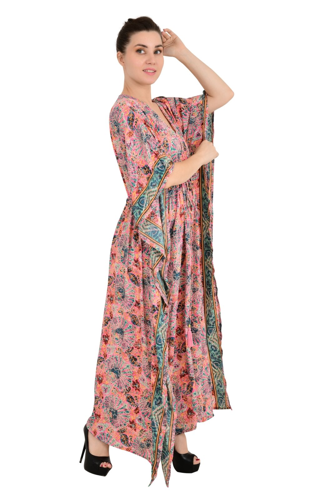 New Silk Blend Kaftan Ultimate Luxury Loungewear for Beach Nightwear Nighty Soft Light Flowy Gown Romantic Gift Her Anniversary | Hens Party