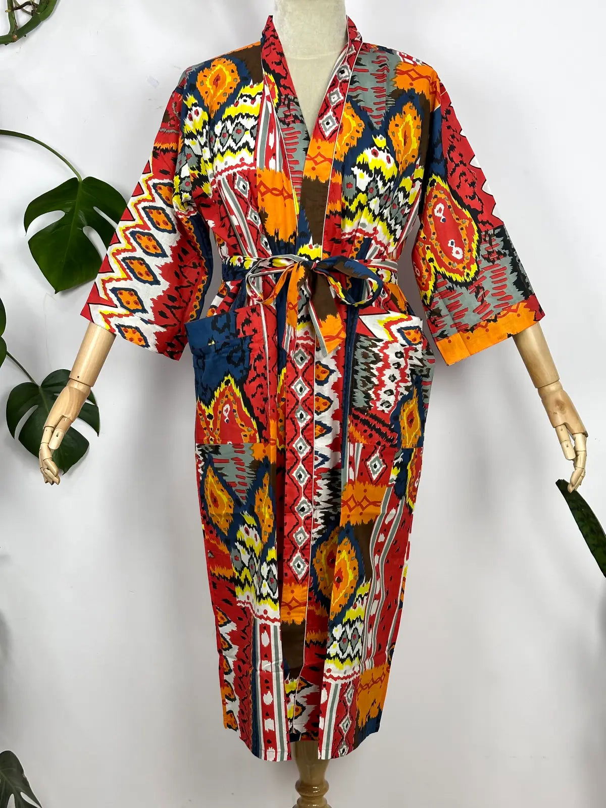 Pure Cotton Handmade Kimono Artisanal Boho House Bath Robe Spring Summer Fashion Cardigan | Beach Cover Up Bridesmaid Dressing Gown Gift Her